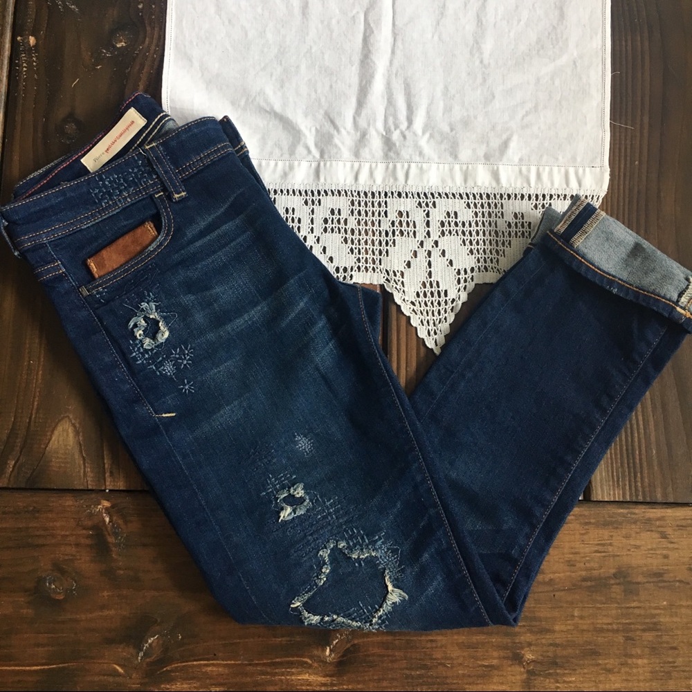 Pilcro & Letterpress Hyphen Distressed Jean Sz 26